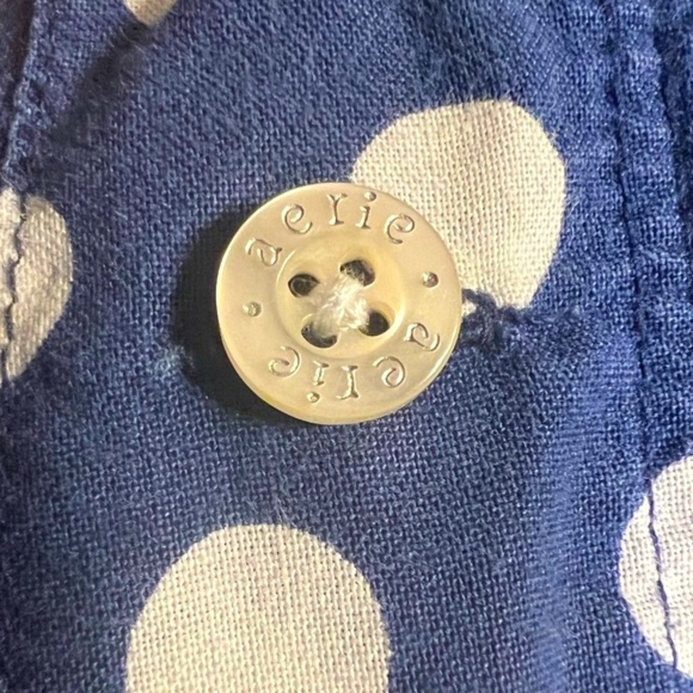 Aerie American Eagle L Navy Polka Dot Pajama Pants! EUC! - Picture 8 of 13
